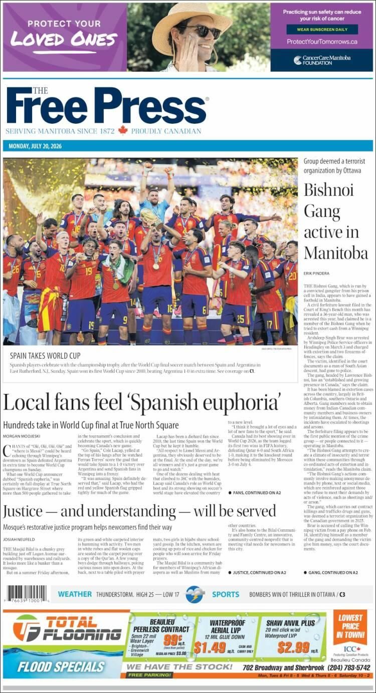 Las lágrimas de Messi y el título de España, en las tapas de los diarios del mundo