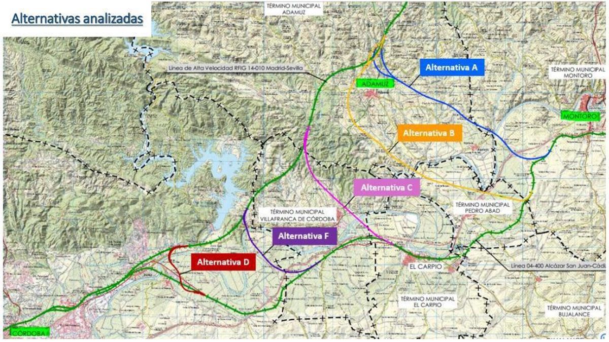 Licitado el estudio informativo para conectar el corredor Córdoba-Jaén con la línea de alta velocidad Madrid-Sevilla