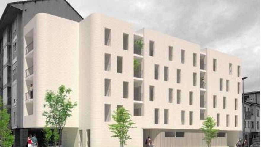 Infografía de las viviendas de alquier asequible en El Zapatón.