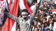 Una manifestación de suníes iraquíes contra el Gobierno de Maliki.