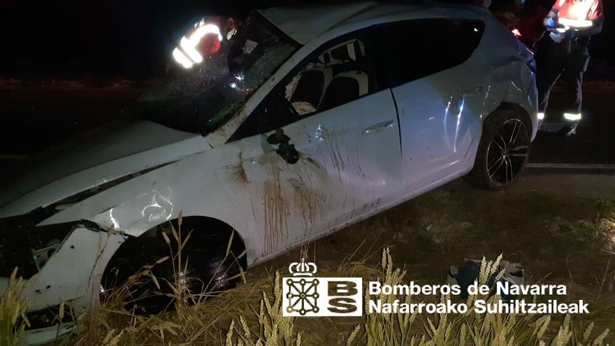 Vehículo accidentado en Murieta