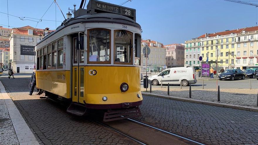 Fotografía del Tranvía 28 de Lisboa, Portugal.