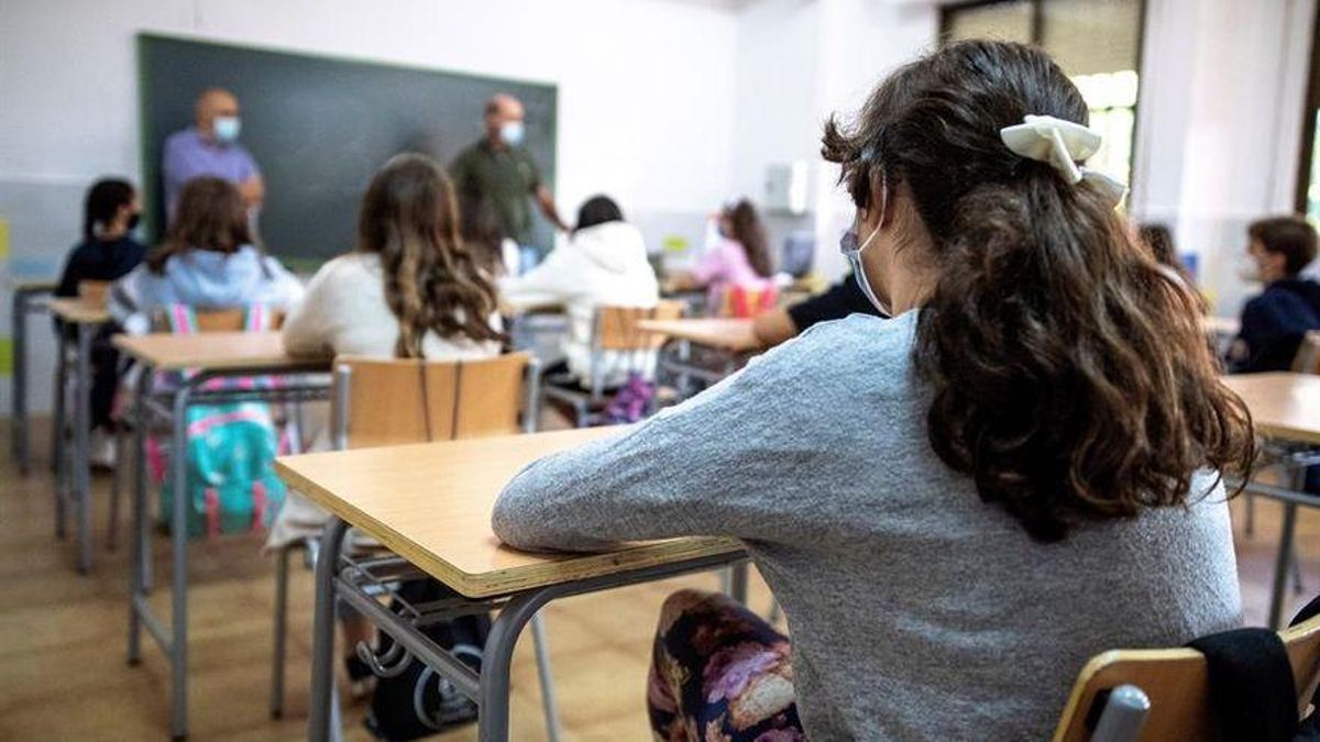 Un aula del nuevo curso
