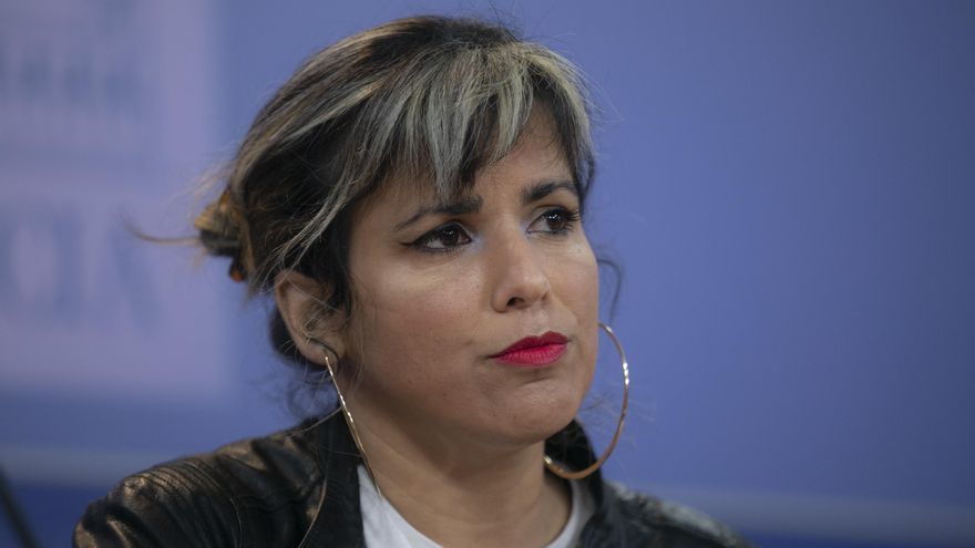 Archivo - La diputada Teresa Rodríguez ofrece una rueda de prensa tras su incorporación por su permiso por maternidad. En el Parlamento de Andalucía, (Sevilla, Andalucía, España), a 21 de enero de 2021. (Foto de archivo).