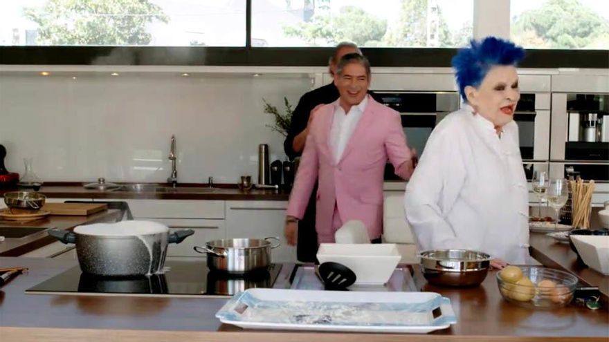 Lucía Bosé, Bertín Osborne y Boris Izaguirre en 'Mi casa es la tuya'