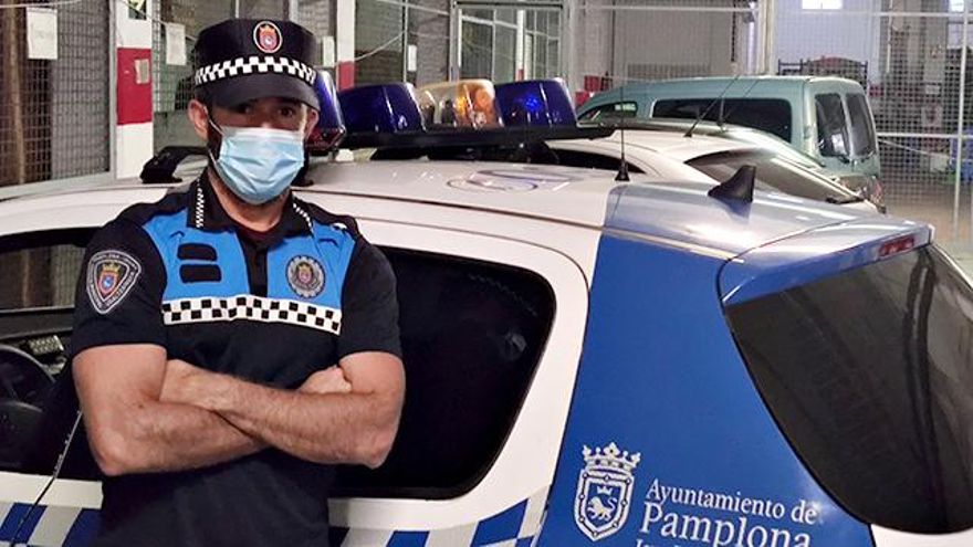 Iñigo, policía municipal de Pamplona