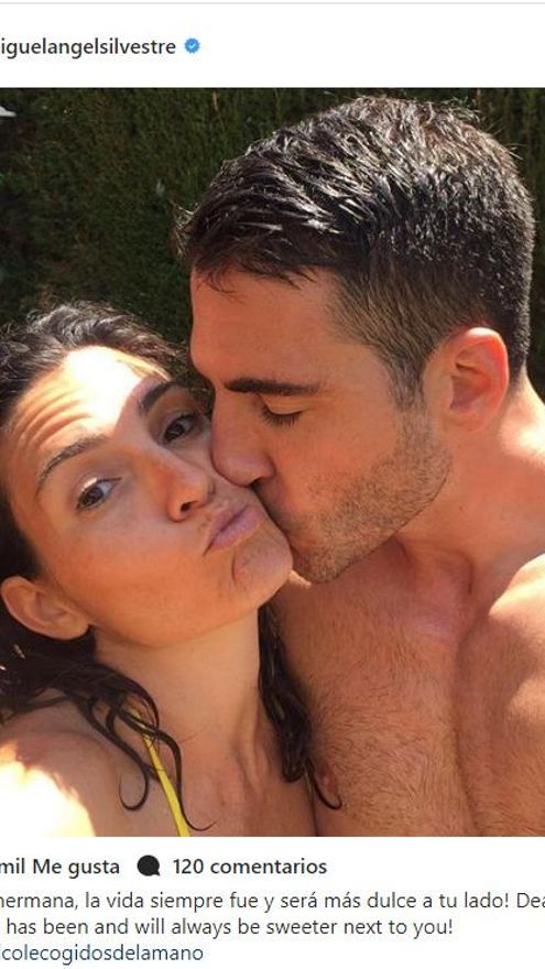 La foto y mensaje de Silvestre a su hermana en Instagram