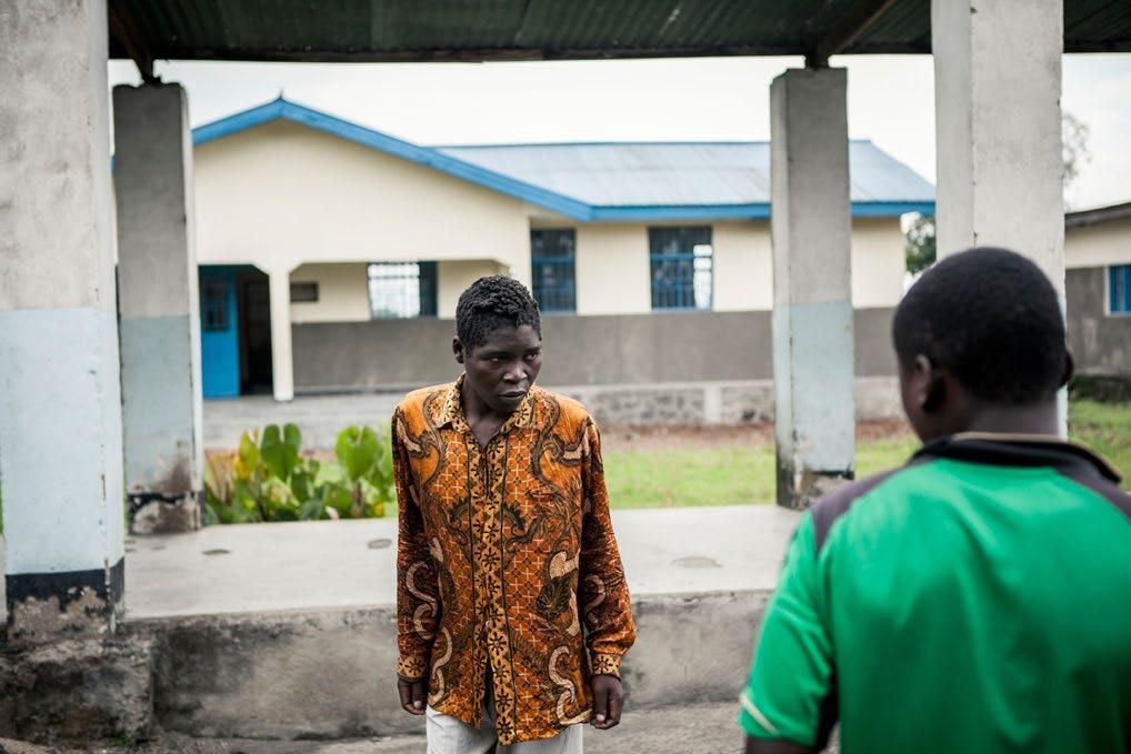 Deo Kakule tiene esquizofrenia y necesita una monitorización constante. Foto: Patrick Meinhardt