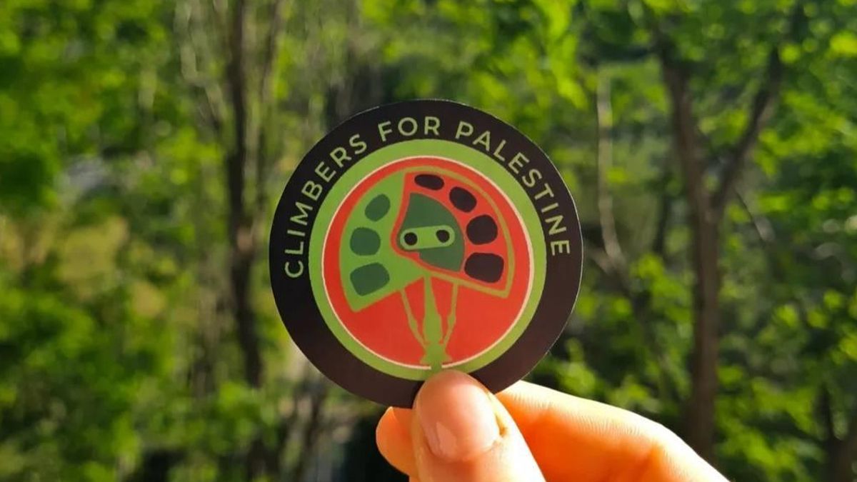 Iniciativa 'Climbers for Palestine'.