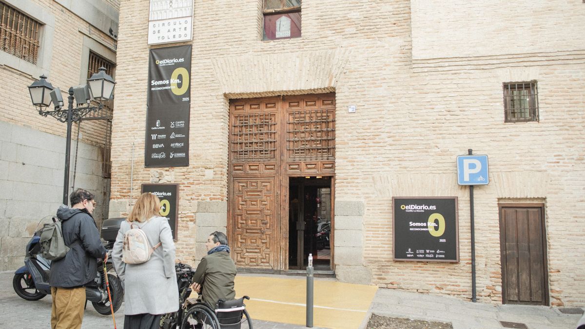 Entrada del Círculo del Arte de Toledo, lugar en el que se celebraron los Reconocimientos 'Somos Km.0' de elDiario.es Castilla-La Mancha