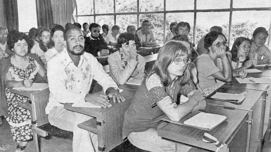 Curso de Filología Hispánica impartido en 1978.