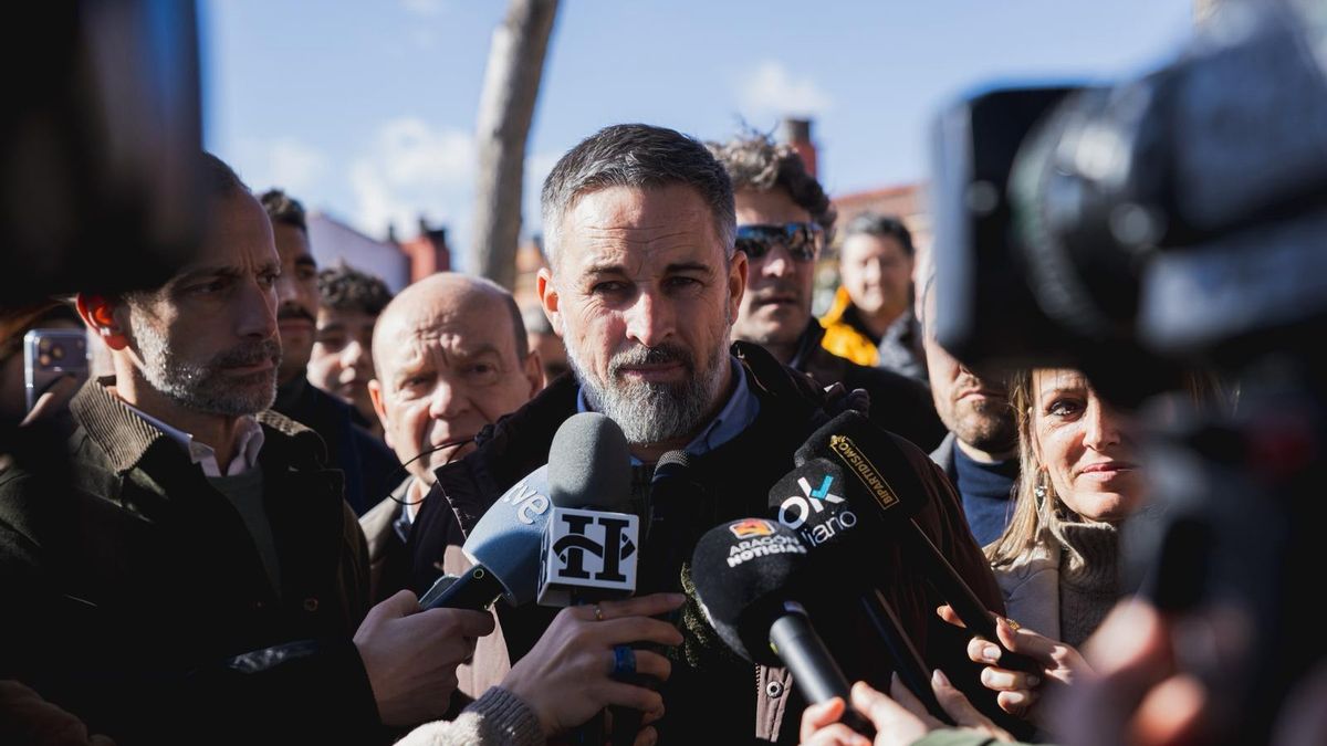 El presidente de Vox, Santiago Abascal.