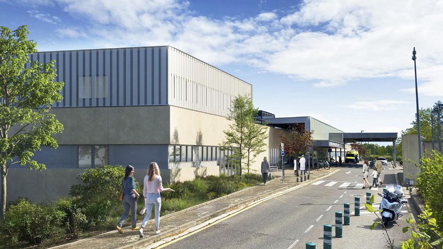 Las Urgencias del Hospital San Pedro se ampliarán con un nuevo edificio: 7 consultas nuevas, 10 boxes y un tercer control