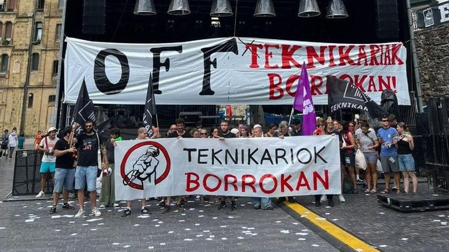 La huelga de los técnicos en Donostia cancela los conciertos de Donostiako Piratak y un espéctáculo de la Quincena