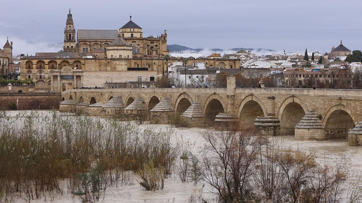 El río Guadalquivir ha superado el umbral naranja a su paso por Córdoba