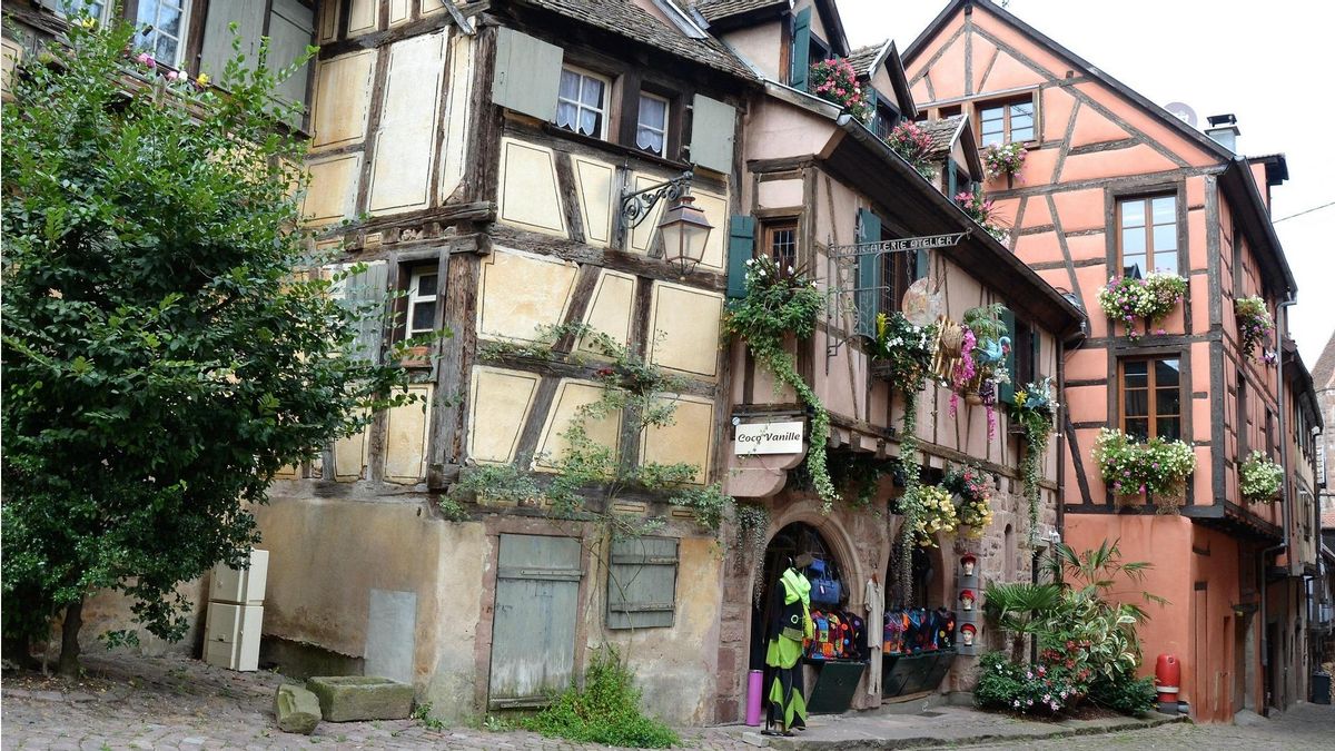 La característica arquitectura de Colmar.
