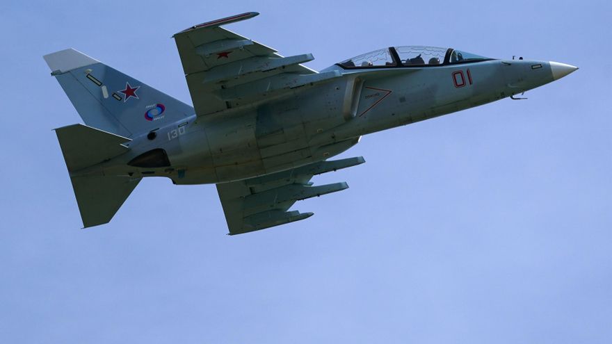 Bombardero Su-25SM en unas maniobras militares en Rusia el 6 de febrero.
