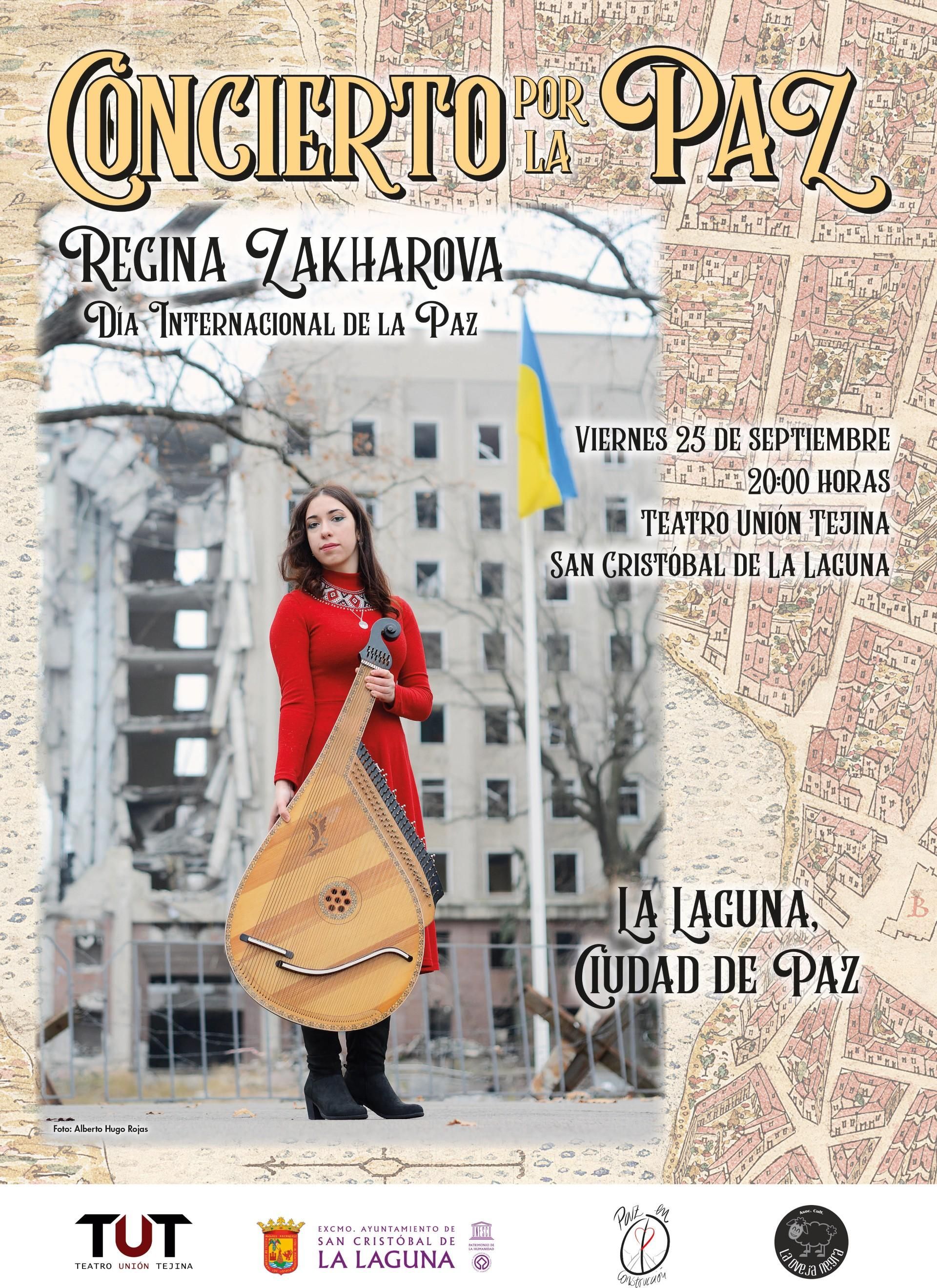 Cartel del concierto solidario por el Día Mundial de la Paz.