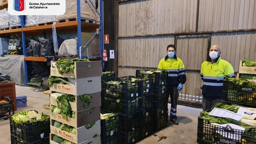 El Ayuntamiento de Calahorra reparte 1.000 kilos de verdura a 91 familias vulnerables