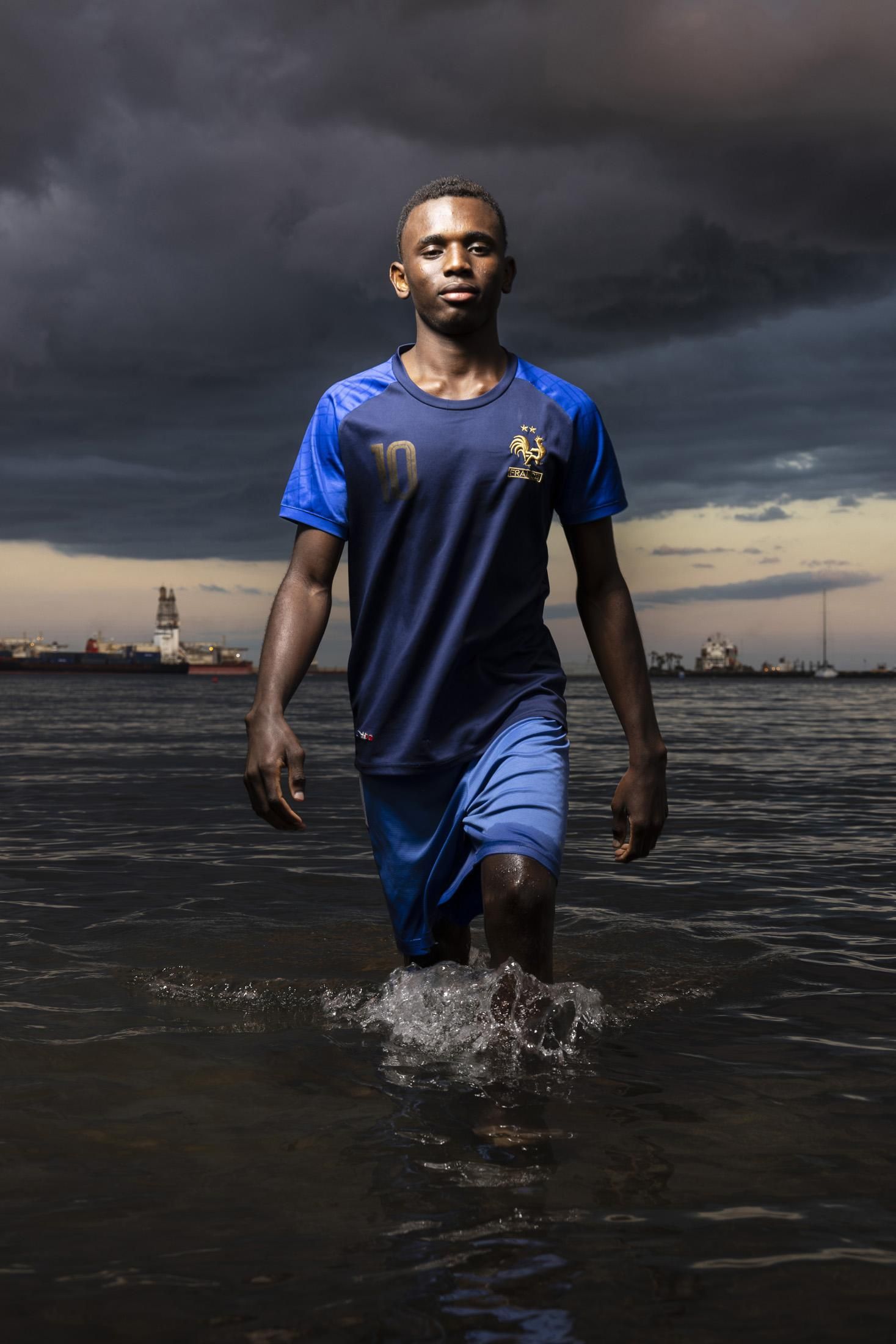 El futbolista Sissoko para el Proyecto Goals for Hope