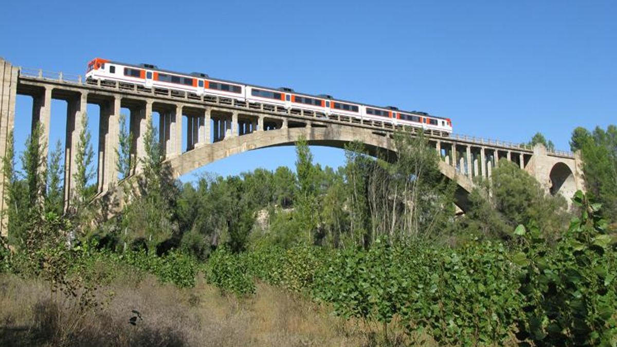 Viaducto del Cabriel en la linea Madrid-Cuenca-Valencia