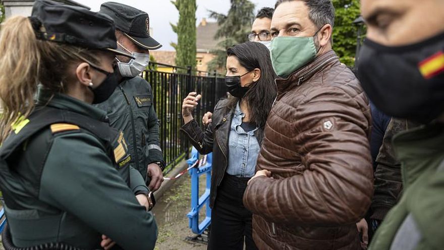 Santiago Abascal y Rocío Monasterio en Valdemoro