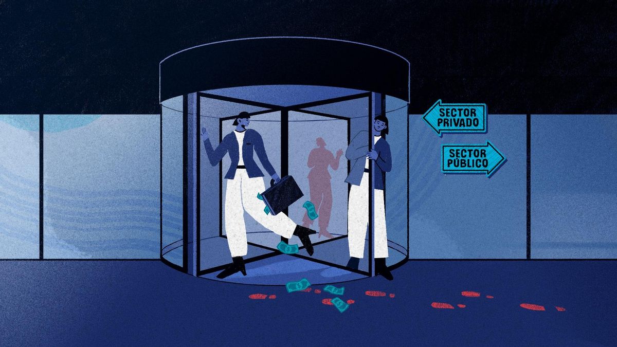 Puerta giratoria: de la empresa al gobierno y del gobierno a la empresa.