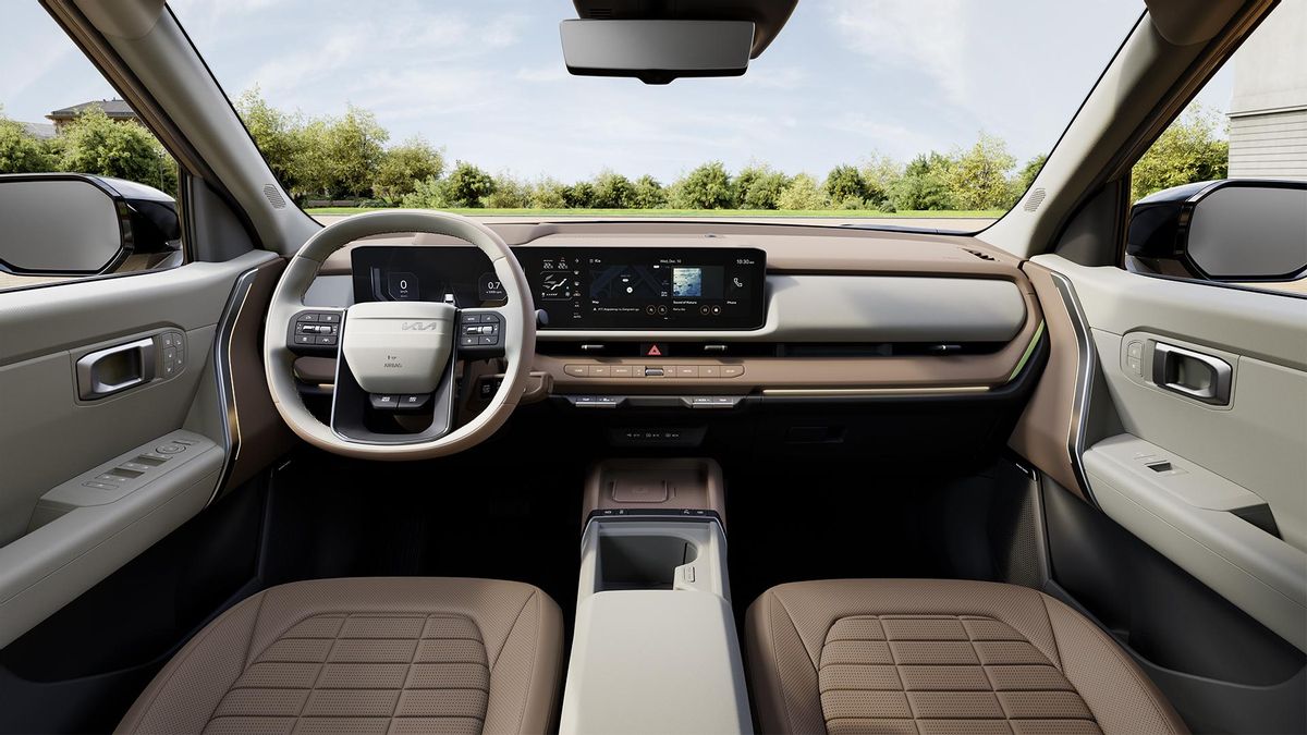 Salpicadero y plazas delanteras del nuevo SUV de Kia.