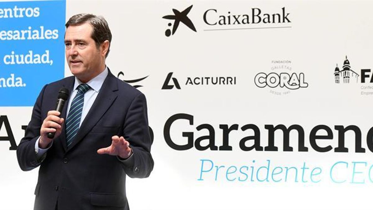El presidente de CEOE, Antonio Garamendi.