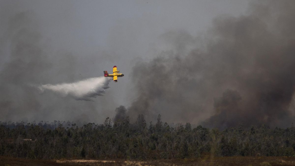 El avance incontrolado del incendio de Niebla obliga a enviar un Es-Alert y a desalojar a otras 340 personas