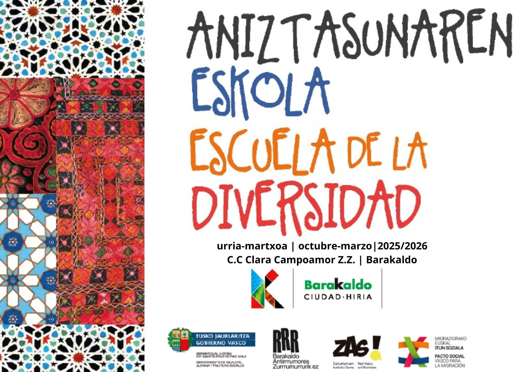 Cartel de la nueva edición de la Escuela de la Diversidad