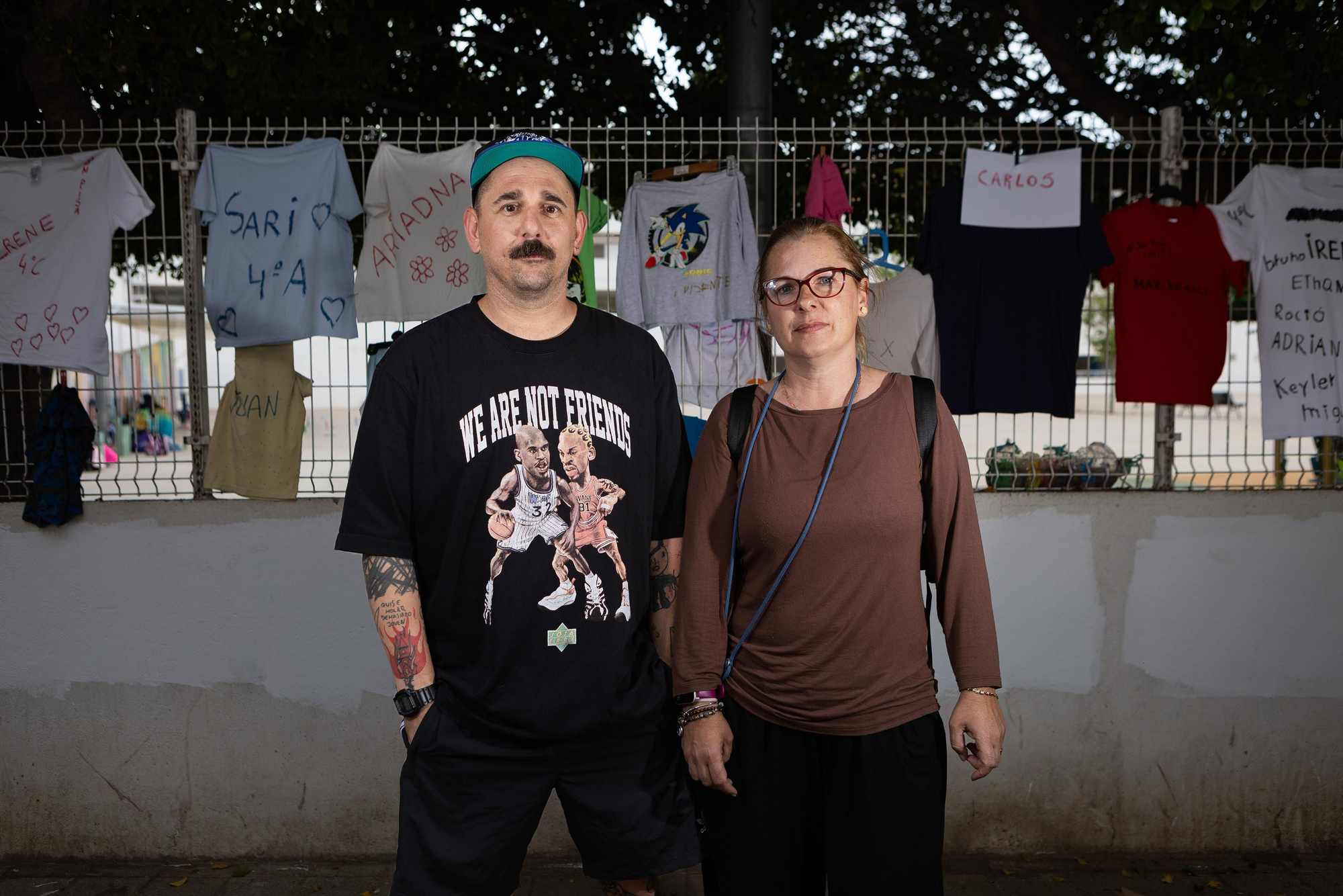 Miguel Palou y Marina Covas, padres y representantes de las familias del CEIP Son Pisà