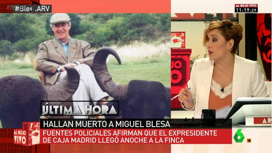 Al rojo vivo informa sobre la muerte de Miguel Blesa