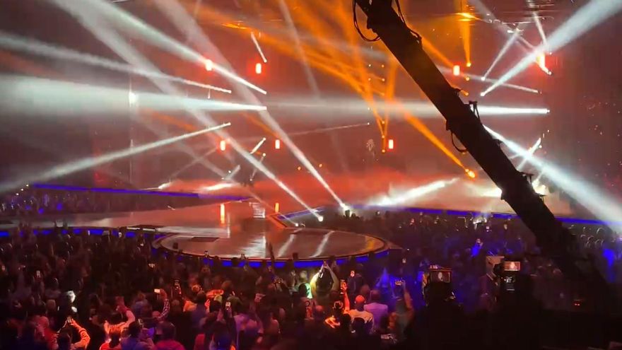 Mónica Naranjo en su actuación inicial en el Benidorm Fest