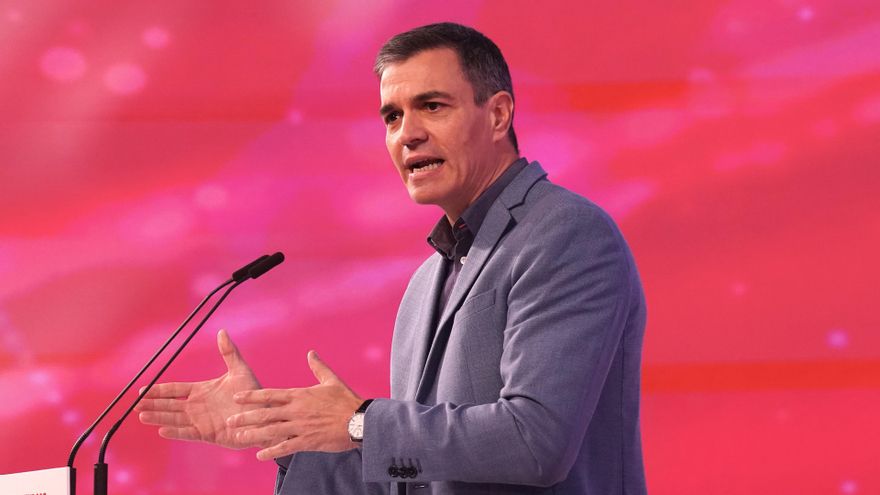 El presidente del gobierno en funciones y secretario general del PSOE, Pedro Sánchez