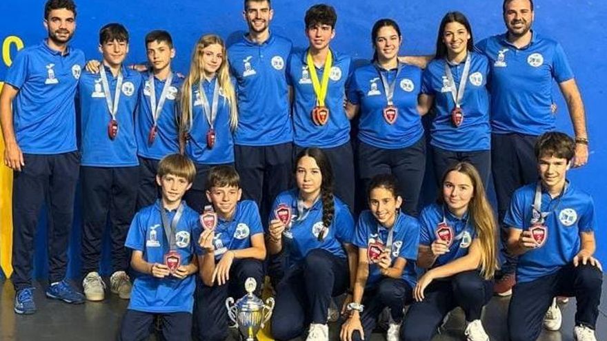 Cinco podios para la selección canaria de frontenis en el Campeonato de España Infantil-Cadete