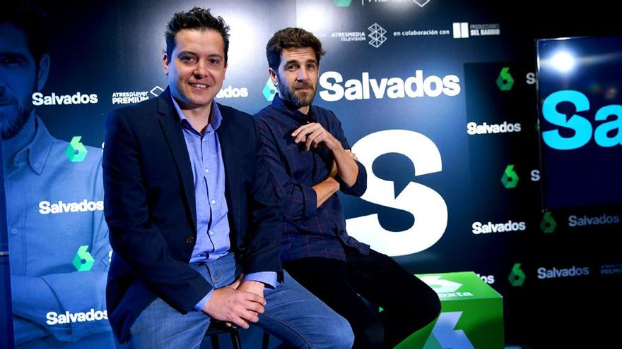 Mario López y Gonzo en la presentación de 'Salvados'