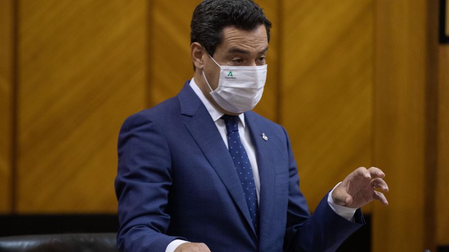 El presidente de la Junta de Andalucía, Juanma Moreno
