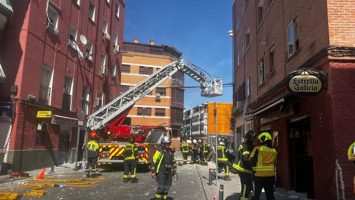 El lugar de la explosión