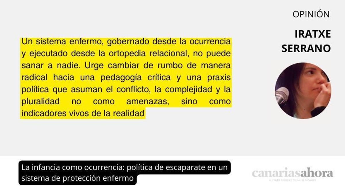 La infancia como ocurrencia: política de escaparate en un sistema de protección enfermo