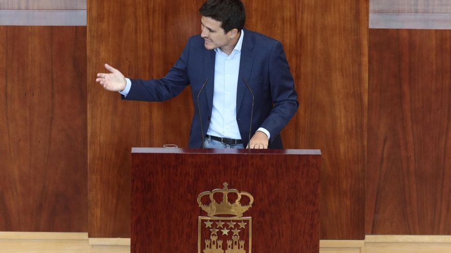 El portavoz de Más Madrid en la Asamblea de Madrid, Pablo Gómez Perpinyà, interviene durante la segunda jornada del Pleno del Debate del Estado de la Región en Madrid (España), a 15 de septiembre de 2020