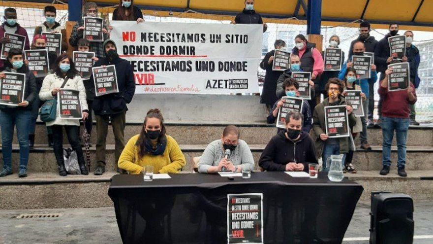 Leonor, una bilbaína con tres hijos en riesgo de ser desahuciada dentro de 15 días: "Las instituciones no pueden mirar para otro lado"