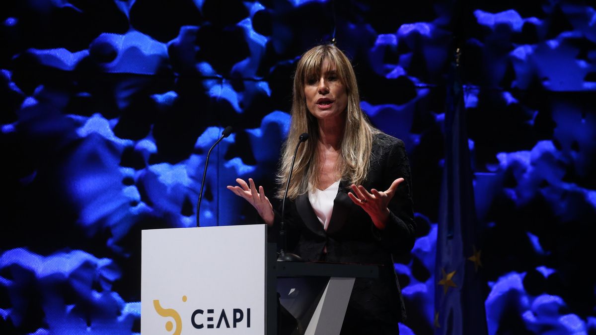 Archivo - Begoña Gómez en un congreso en CaixaForum, Madrid