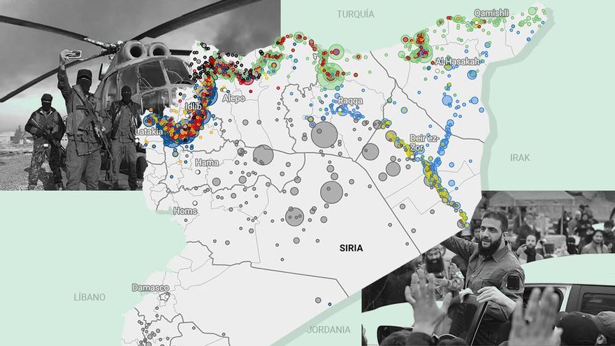 "Siria son muchas guerras más pequeñas": mapa de los combates entre los diferentes grupos armados y claves para la transición