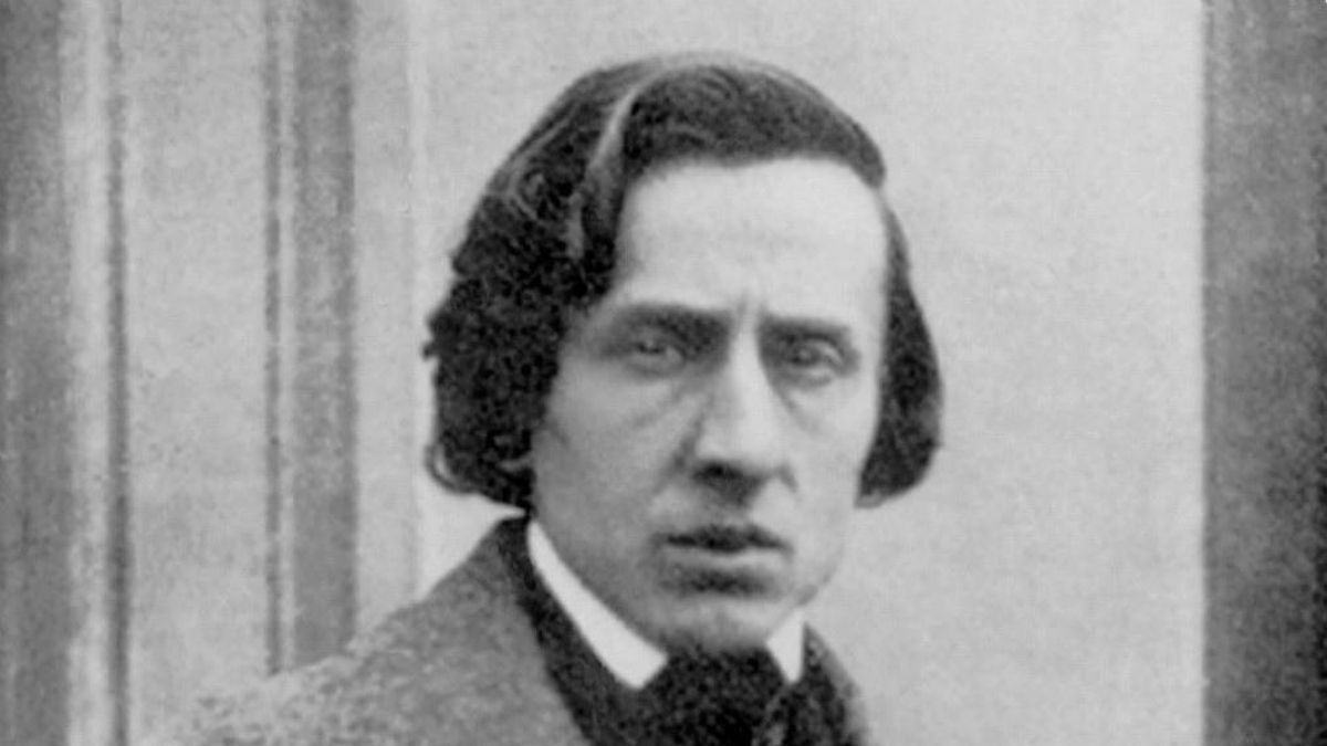 El compositor i pianista francopolonès Frédéric Chopin (1810-1849), mesos abans de la seva mort. Daguerreotip pres el 1849.