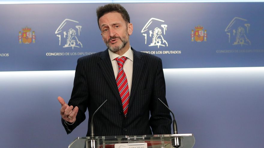 El portavoz adjunto de Ciudadanos en el Congreso, Edmundo Bal, en rueda de prensa en la Cámara Baja.