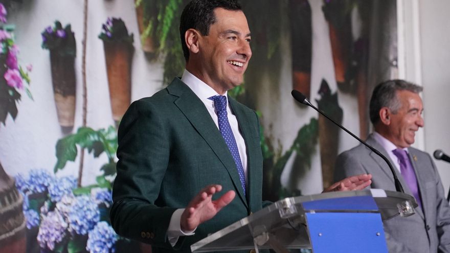 El presidente de la Junta de Andalucía, Juanma Moreno.