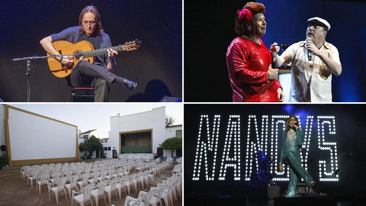 Finde de cine de verano en San Andrés, unos Morancos muy políticos y Vicente Amigo en concierto