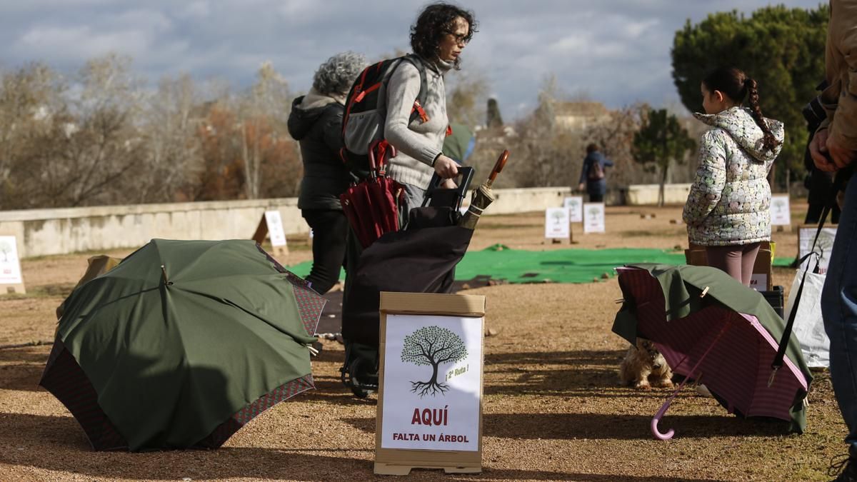 AAVV Axerquía y Regina-Magdalena realizan la actividad 'Aquí falta un árbol' en el Parque de Miraflores