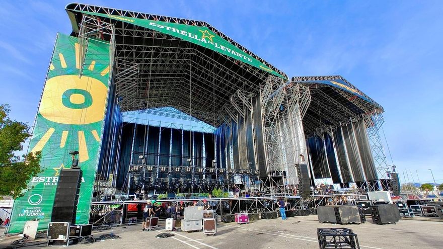 Montaje del Festival Fortaleza Sound en 2024